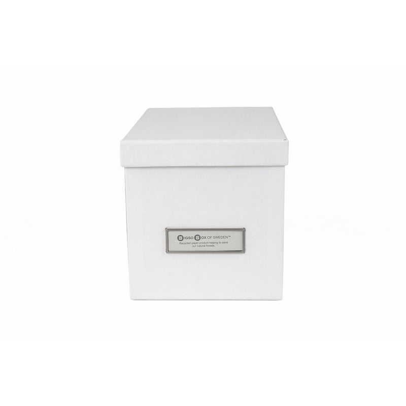 Bigso Kristina DVD/CD Storage Box, White