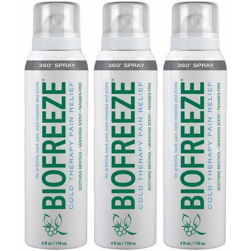 Biofreeze 360 Spray 4 oz - Pack of 3