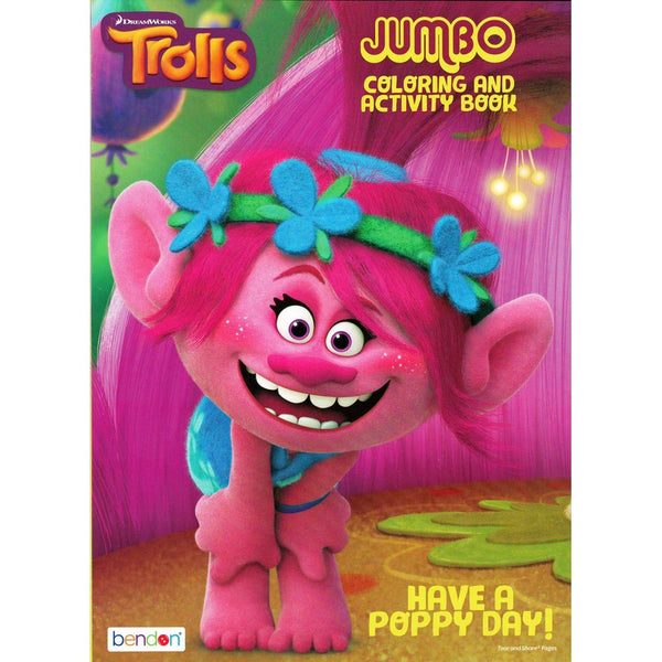 Dreamworks Trolls Have A Poppy Day Jumbo Coloring and Activity Book