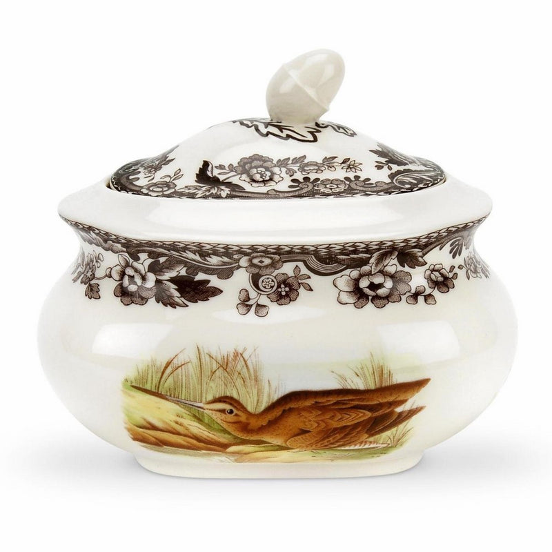 Spode Woodland Snipe Covered Sugar Bowl