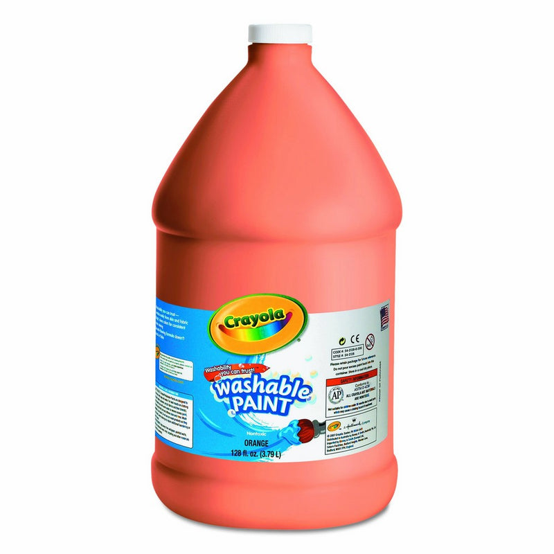 Crayola 54-2128-036 Washable Paint, Gallon Size, Orange