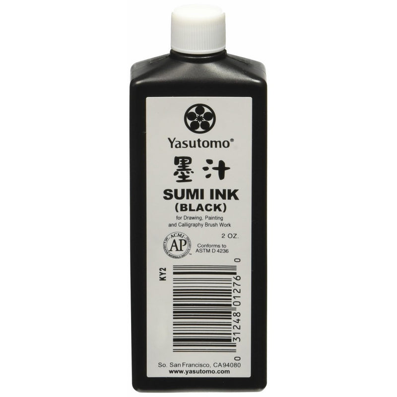 Yasutomo KY2 Sumi Ink, 2 oz, Black