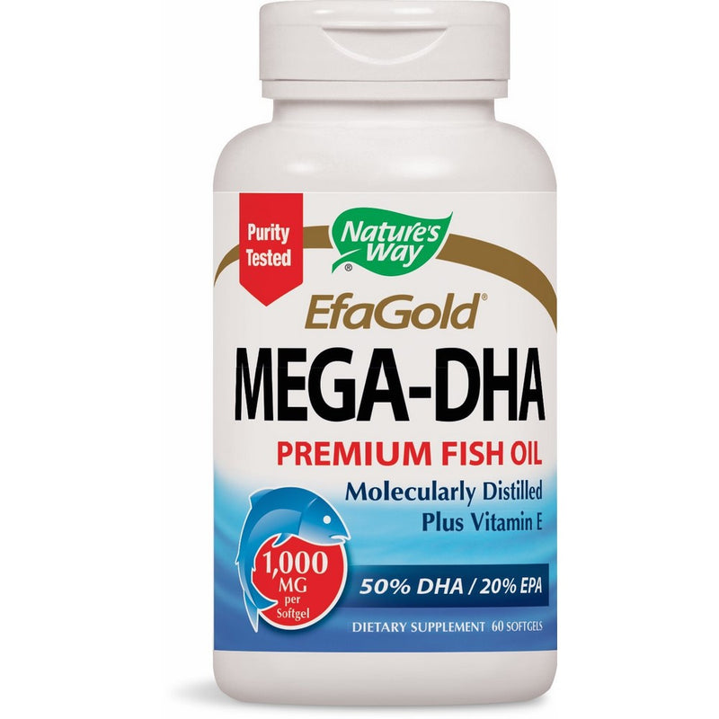 Nature's Way Mega-DHA, 1000mg, 60 Softgels