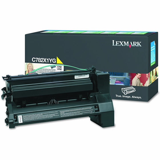 Lexmark C782X1YG Extra High-Yield Toner, 15000 Page-Yield, Yellow