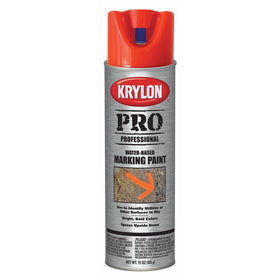 Krylon K07321007 Water-Based Contractor Making Spray Paint, Fluorescent Red/Orange, 15 Ounce