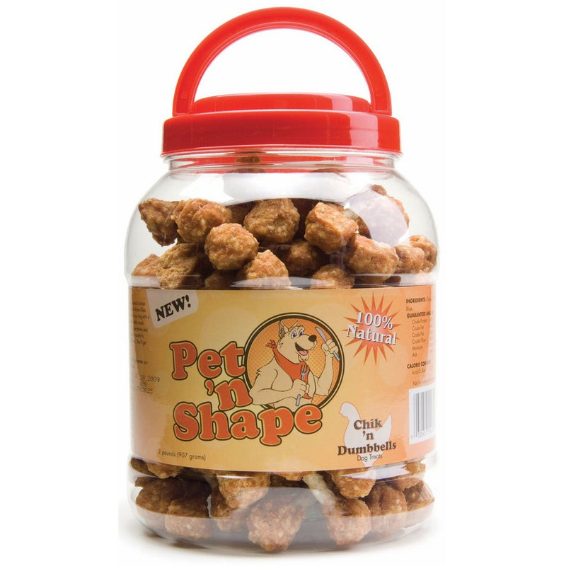 Pet 'n Shape Chik 'n Rice Dumbbells Natural Dog Treats, 32-Ounce