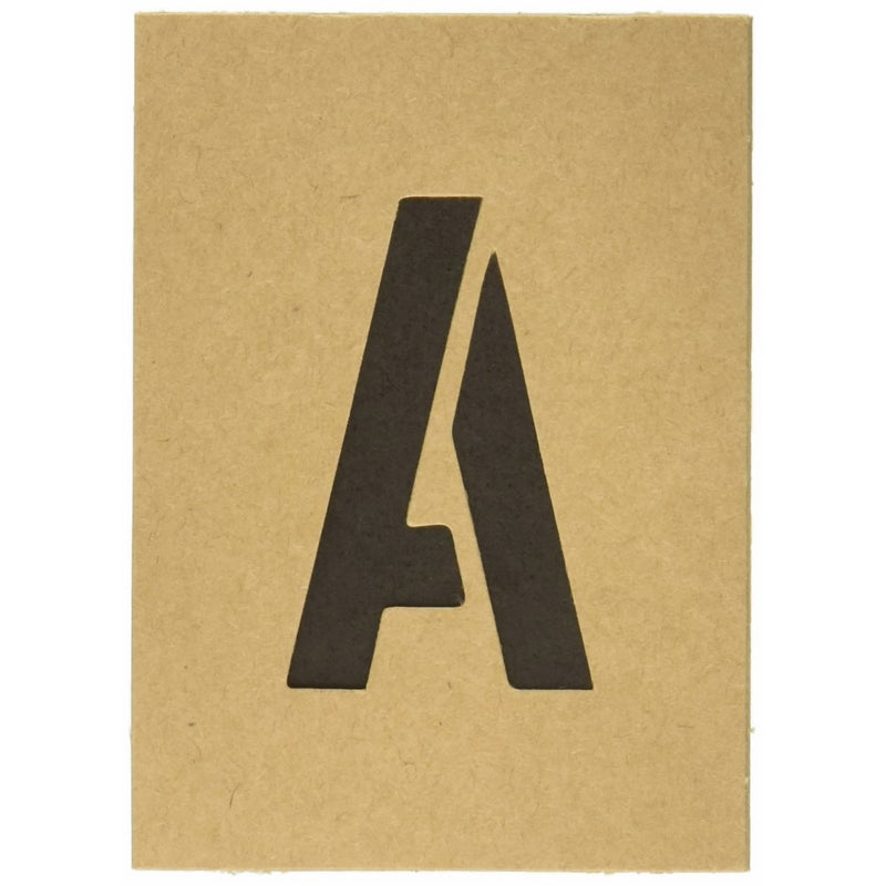 Hy-Ko ST-2 Number & Letter Stencils Reusable, Water Resistant, 2"