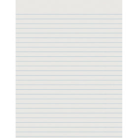 Pacon Ruled Newsprint Practice Paper, 8 1/2"X11", 3/8" Ruled, 50 Sheets