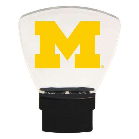 Authentic Street Signs NCAA Officially Licensed-LED NIGHT LIGHT-Super Energy Efficient-Prime Power Saving 0.5 watt, Plug In-Great Sports Fan gift for Adults-Babies-Kids Room (Michigan Wolverines)