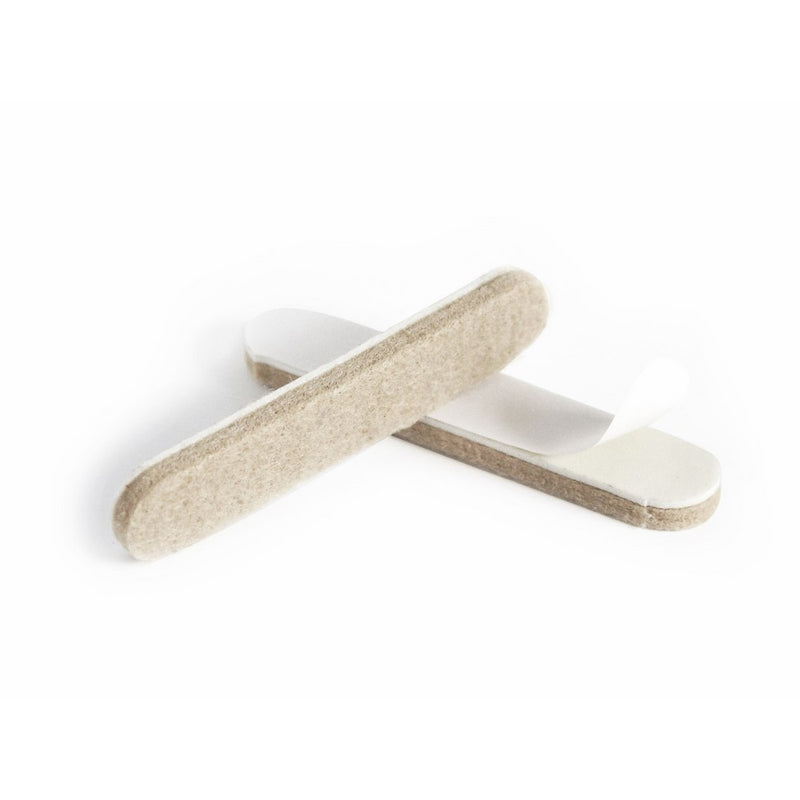 Slipstick CB041 ½ Inch x 2-5/8 Inch Felt Protector Pads with Heavy Duty Self Stick Adhesive (16 Pack) Furniture Felt Strips
