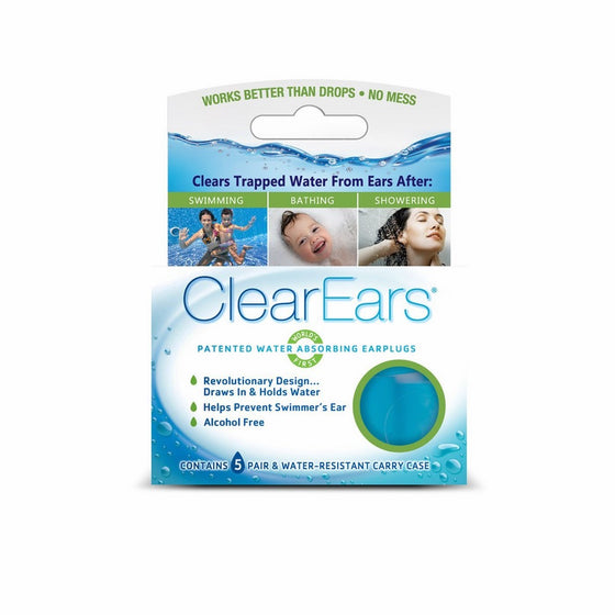 CLEAREARS WATER ABSRB EARPLUGS Size: 5 PR