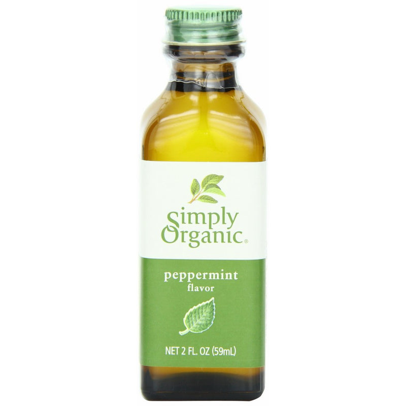 Simply Organic Peppermint Flavor Certified Organic, 2-Ounce Container