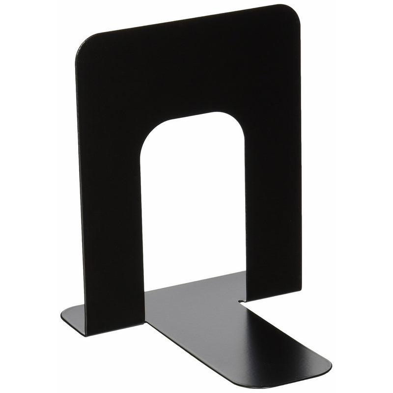 School Smart Non Skid Bookends - Standard Size - Set of Two - Black