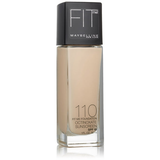 Maybelline Fit Me Dewy Smooth Foundation, Porcelain, 1 fl. oz. (Packaging May Vary)