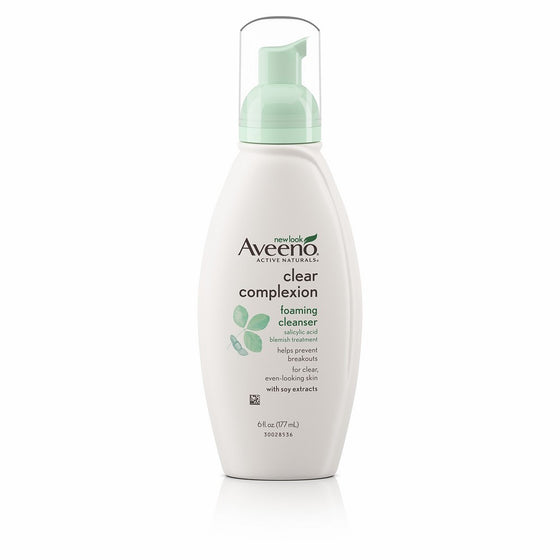 Aveeno Clear Complexion Foaming Facial Cleanser, 6 Fl. oz.