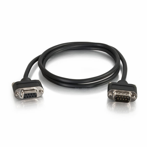 C2G/Cables to Go 52187 Serial RS232 DB9 Null Modem Cable with Low Profile Connectors M/F, In-Wall CMG-Rated (15 Feet, 4.57 Meters)