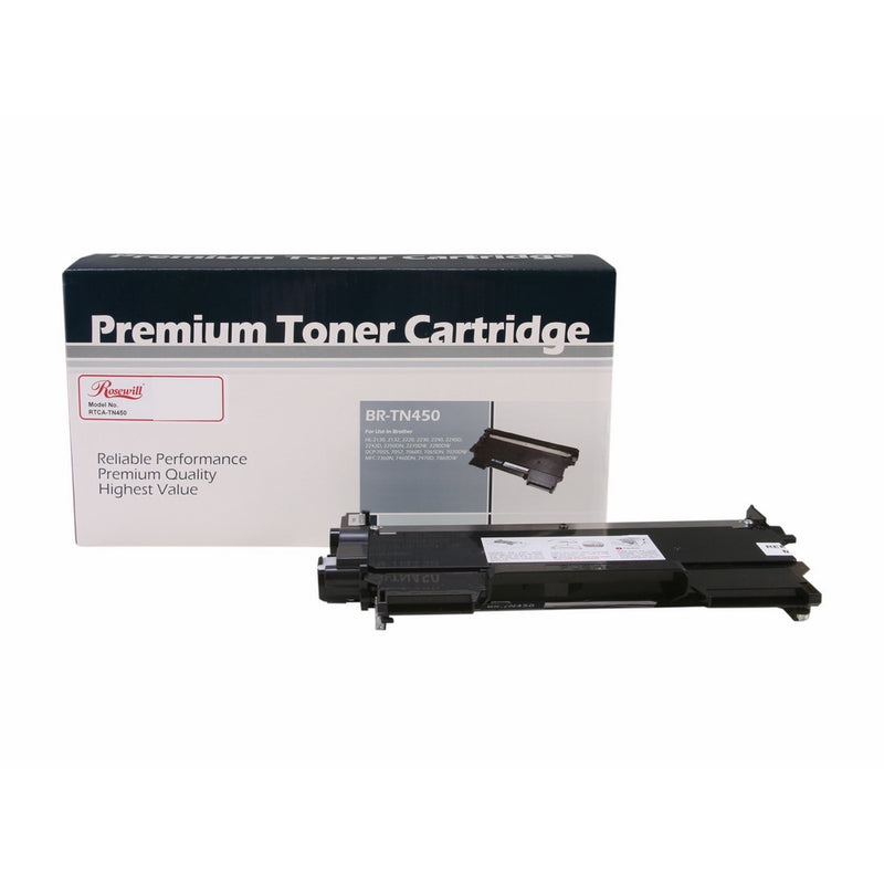 Rosewill RTCA-TN450 High Yield Toner Cartridge Replacement for Brother TN450 TN420, Black