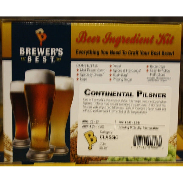 Continental Pilsner Homebrew Beer Ingredient Kit