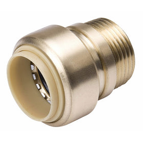Proline 634-103HC MPT Lead Free Brass Push Fit Valve Adapter, 1/2" x 1/2"