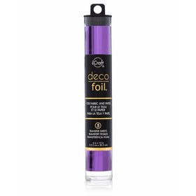 Deco Foil, 5 Transfer Sheets, 6" x 12", Purple