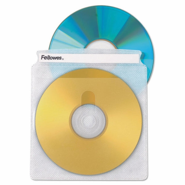 Fellowes 90661 Double-Sided CD/DVD Sleeves, 25-Pack