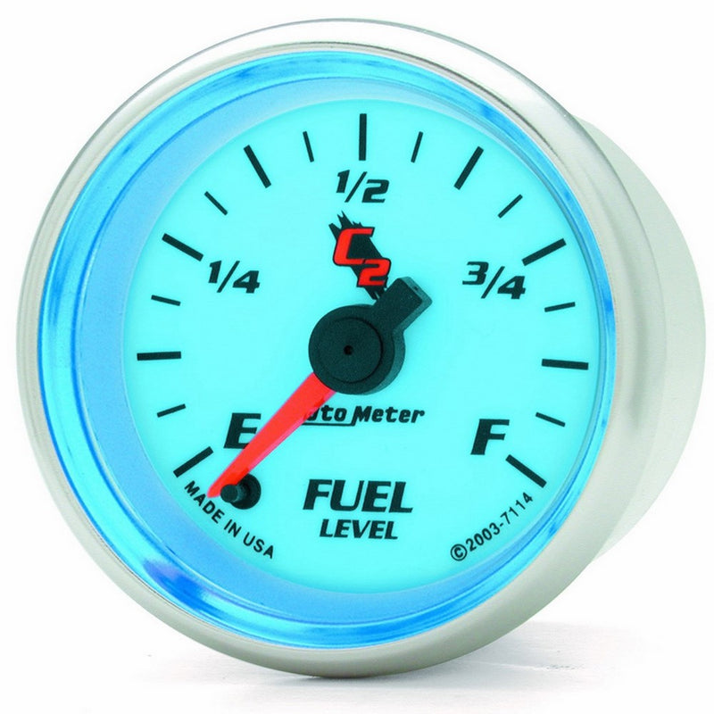 Auto Meter 7114 C2 Full Sweep Electric Programmable Fuel Level Gauge