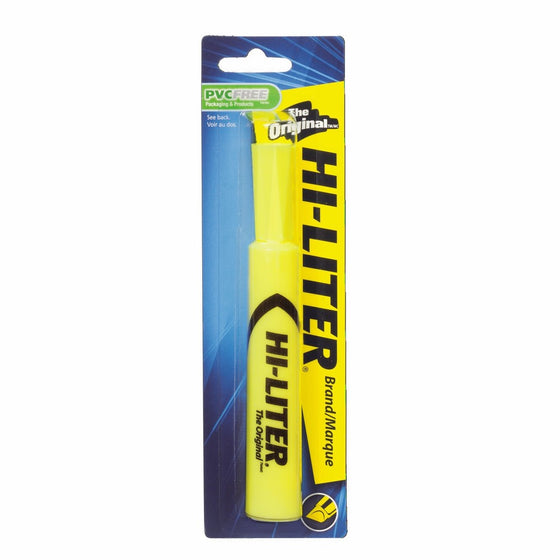 HI-LITER Desk Style, Yellow, 1 Pack (24001)