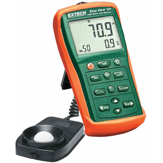 Extech EA33 Easy View Light Meter with Memory