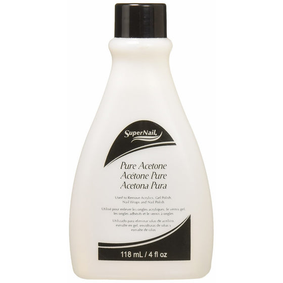 Super Nail Pure Acetone, 4 Fluid Ounce