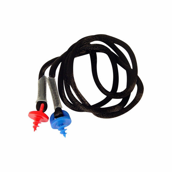 Radians CEPNC-B Custom Molded Earplugs Black Neckcord with Red and Blue Screws