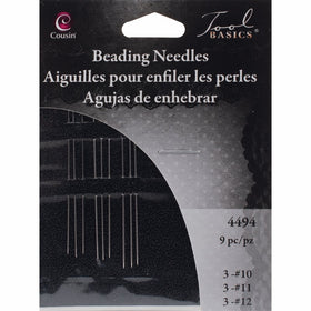 Cousin Jewelry Basics 9-Piece Beading Needle Assortment