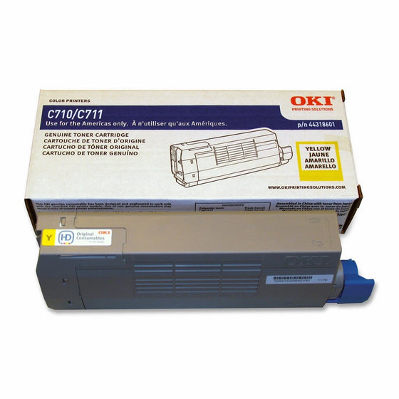 OKI 44318601 Yellow Toner for Series C711 Printers - type C16 - 11.5K Yield