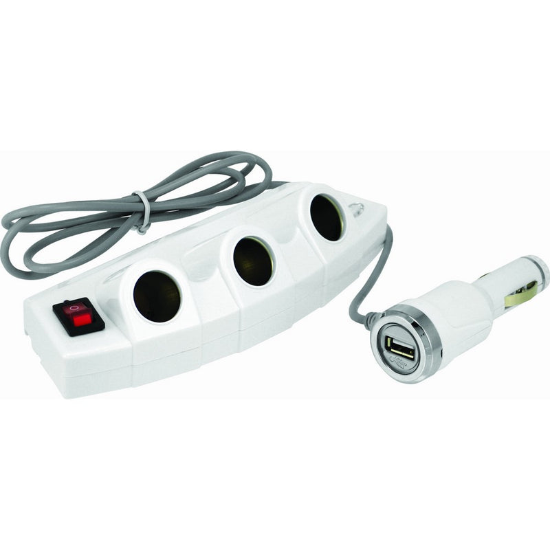 Bell Automotive 22-1-39256-8 3 Outlet Power Strip with USB Port