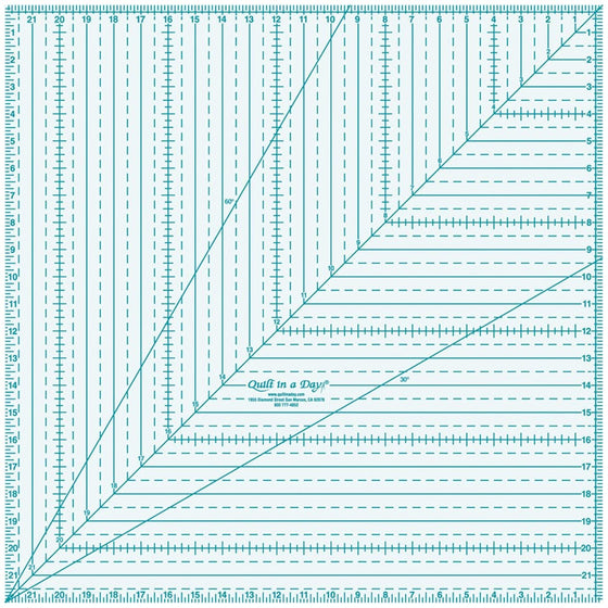 Quilt In A Day 22-Inch by 22-Inch Square Up Ruler