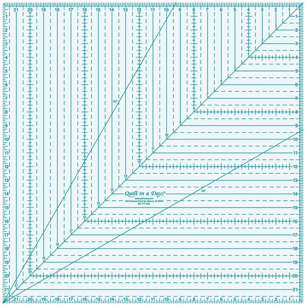 Quilt In A Day 22-Inch by 22-Inch Square Up Ruler