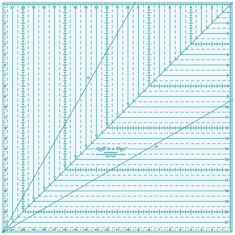 Quilt In A Day 22-Inch by 22-Inch Square Up Ruler