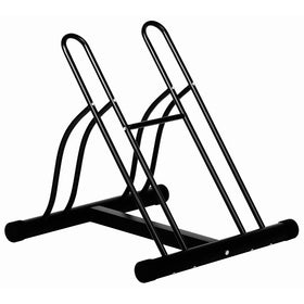 Ever Concept 2-Bike Floor Stand, Black Tubular Steel