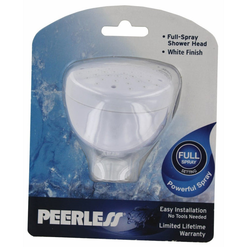 Peerless 616WH160BG Single-Spray Touch Clean Shower Head, White