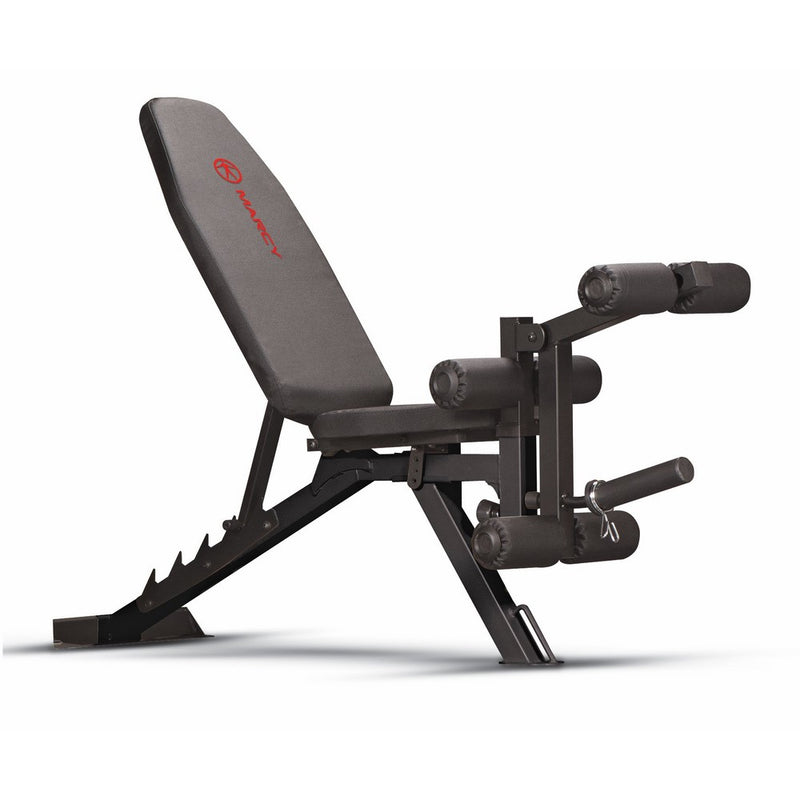 Marcy Adjustable 6 Position Utility Bench with Leg Developer and High Density Foam Padding SB-350