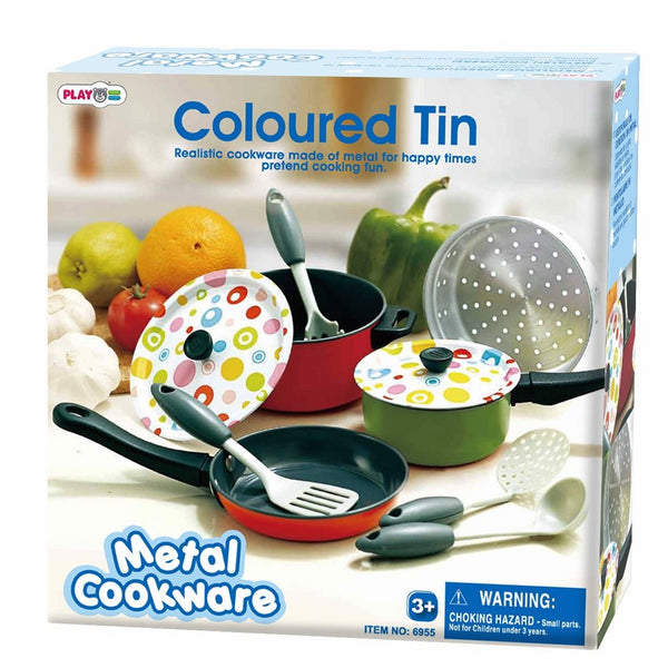 PlayGo Metal Cookware Coloured Tin
