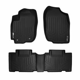 SMARTLINER Floor Mats 2 Row Liner Set Black for 2013-2018 Toyota RAV4 (No Electric or Hybrid Models)