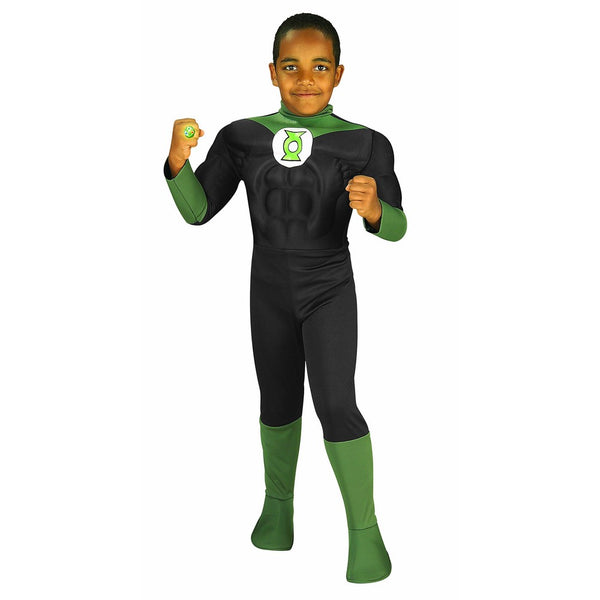 Rubie's Costume Green Lantern Deluxe Muscle Chest Child Costume, Medium