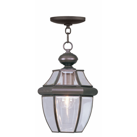 Livex Lighting 2152-07 Monterey 1-Light Outdoor Hanging Lantern, Bronze