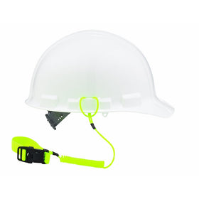 Squids 3157 Coil Hard Hat Lanyard with Buckle, Lime