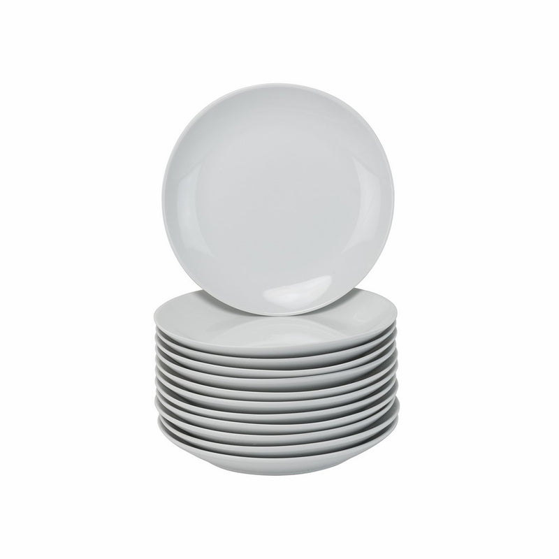 10 Strawberry Street Coupe Round Catering Packs - Set of 12-7.5" Salad/Dessert Plates - White