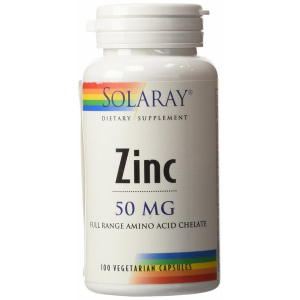 Solaray - Zinc, 50 mg, 100 capsules