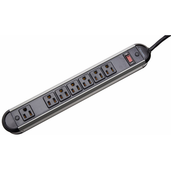 Fellowes 7-Outlet Heavy Duty Metal Power Strip, 12 Foot Cord (99089)