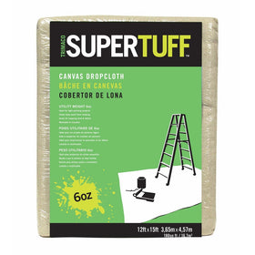 Trimaco 56703 Premium Utility Weight Canvas Drop Cloth, 6-Ounce, 12-Feet x 15-Feet