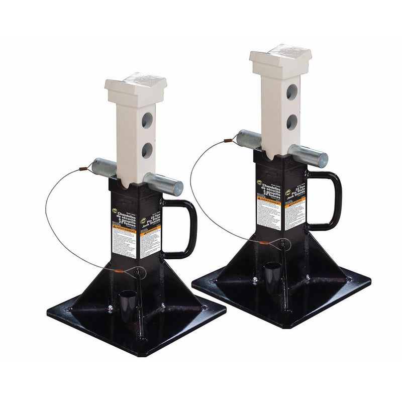 Omega 32225B Black Heavy Duty Jack Stand - 22 Ton Capacity