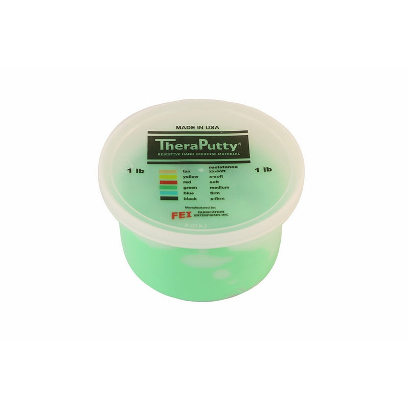 CanDo TheraPutty Standard Exercise Putty, Green: Medium, 1 lb